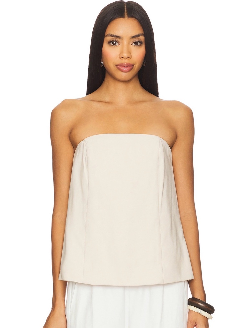 Favorite Daughter Strapless Cream Tube Top